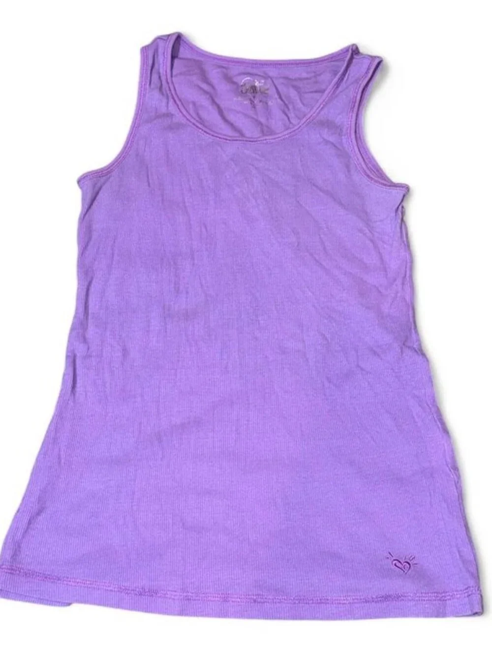 Justice Purple Ribbed Tank Top Girls Size 16